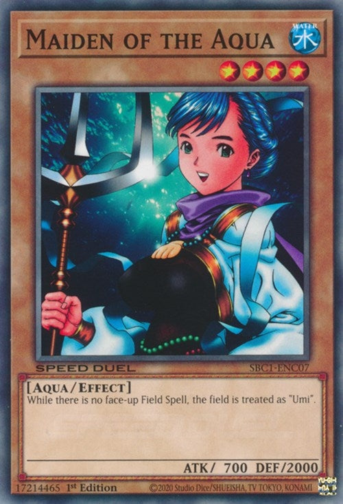 Image for Maiden of the Aqua (SBC1-ENC07) (SBC1) - YuGiOh
