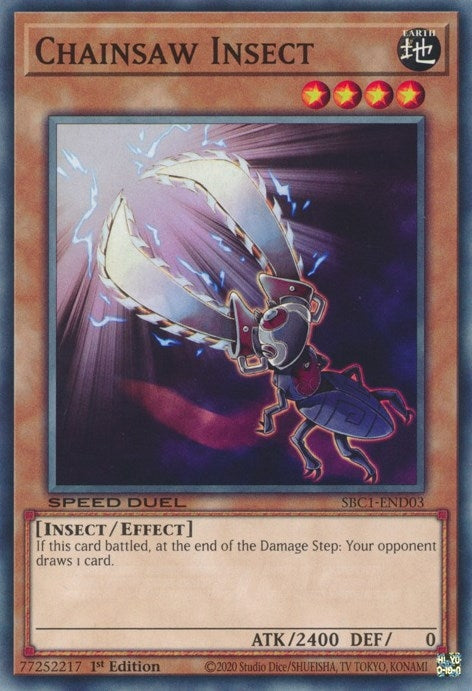 Image for Chainsaw Insect (SBC1-END03) (SBC1) - YuGiOh