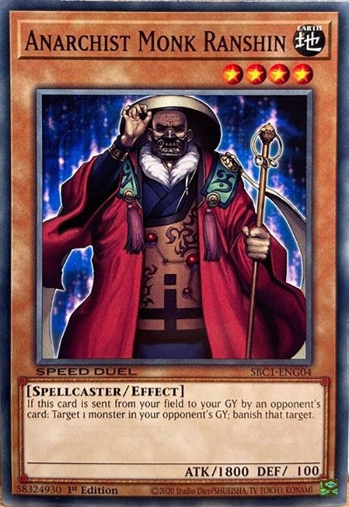 Image for Anarchist Monk Ranshin (SBC1-ENG04) (SBC1) - YuGiOh