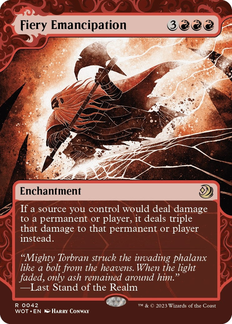 Image for Fiery Emancipation (42) (Wilds of Eldraine: Enchanting Tales) - Magic: The Gathering