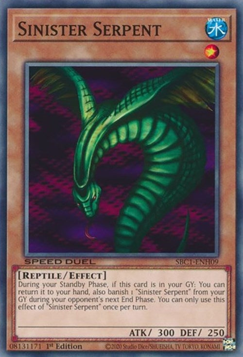 Image for Sinister Serpent (SBC1-ENH09) (SBC1) - YuGiOh