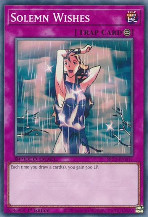 Image for Solemn Wishes (SBC1-ENH17) (SBC1) - YuGiOh