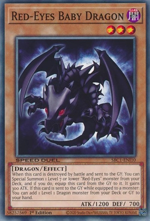 Image for Red-Eyes Baby Dragon (SBC1-ENI10) (SBC1) - YuGiOh