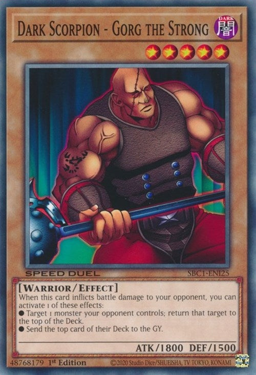 Image for Dark Scorpion - Gorg the Strong (SBC1-ENI25) (SBC1) - YuGiOh