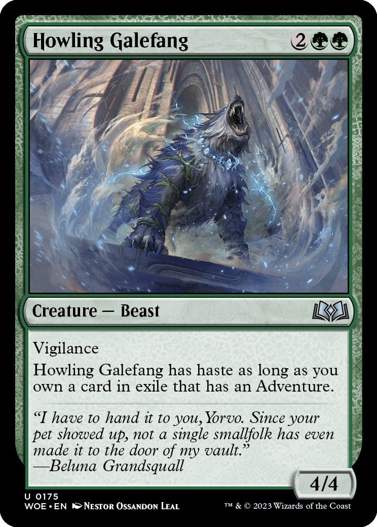 Image for Howling Galefang (175) (Wilds of Eldraine) - Magic: The Gathering