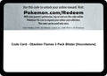 Image for Code Card - Obsidian Flames 3 Pack Blister [Houndstone] (OBF) - Pokemon