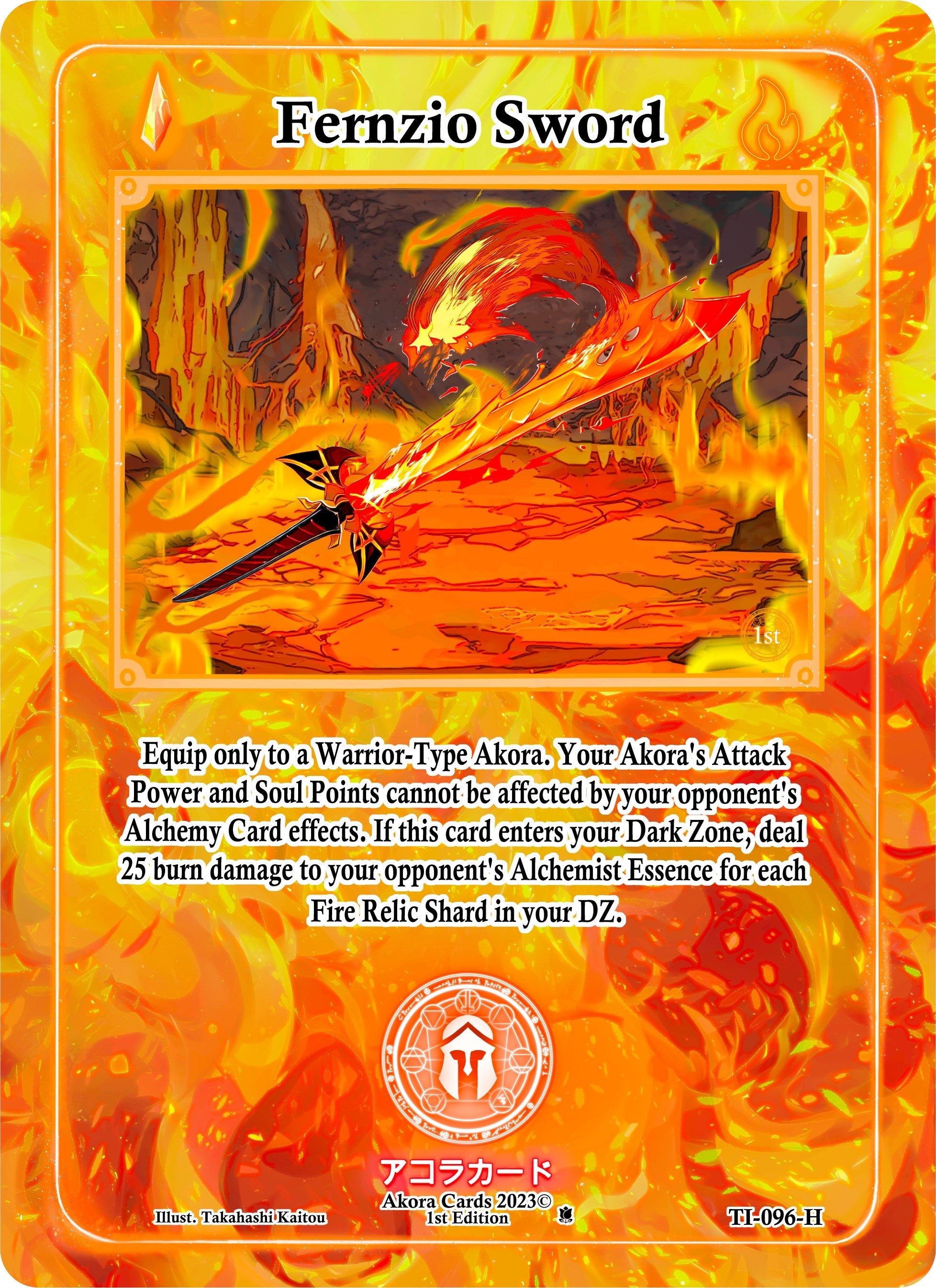 Image for Fernzio Sword (Holo) (TI-096-H) (Trials of Ikithia [1st Edition]) - Akora TCG