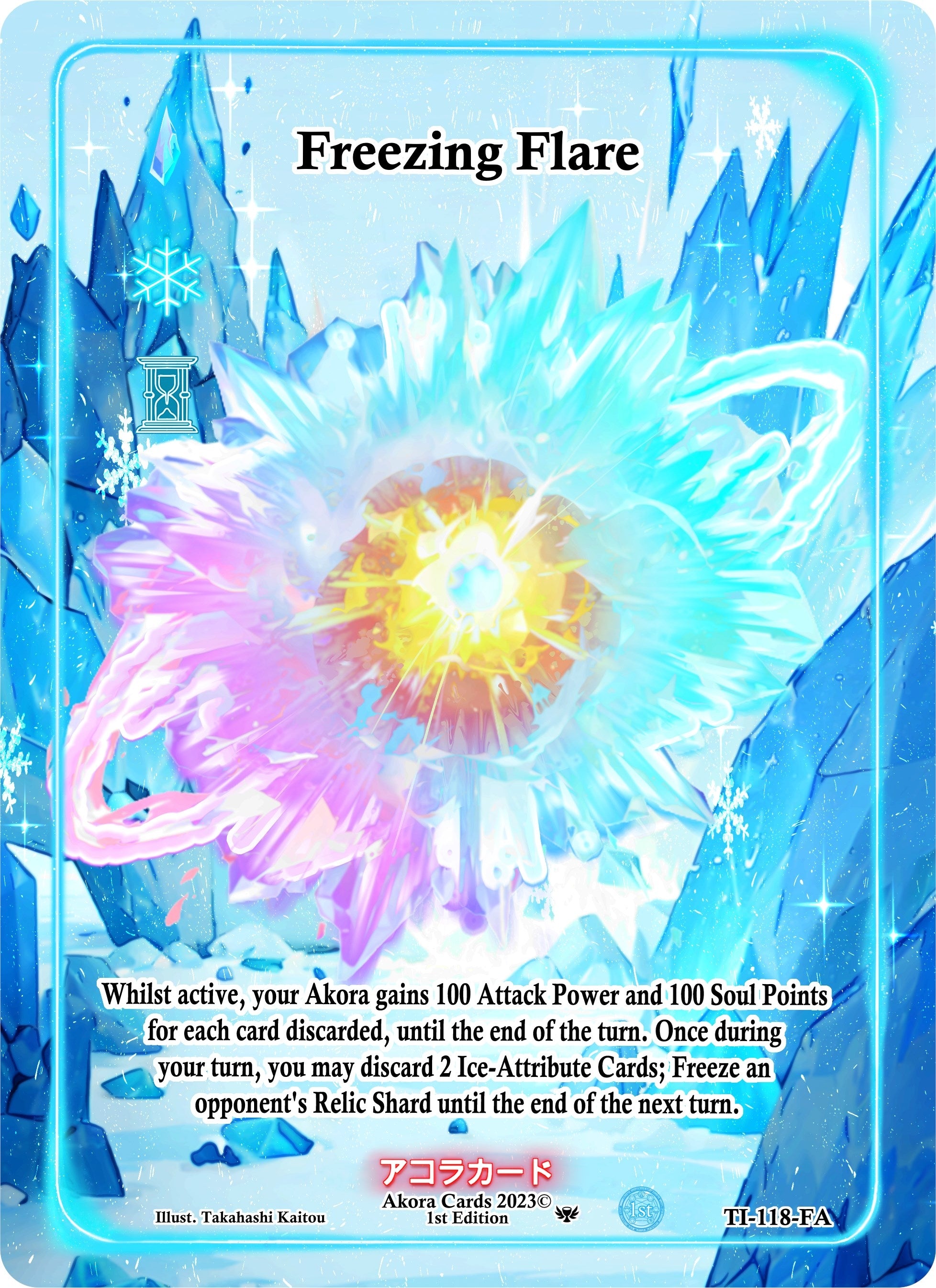 Image for Freezing Flare (Full Art) (TI-118-FA) (Trials of Ikithia [1st Edition]) - Akora TCG