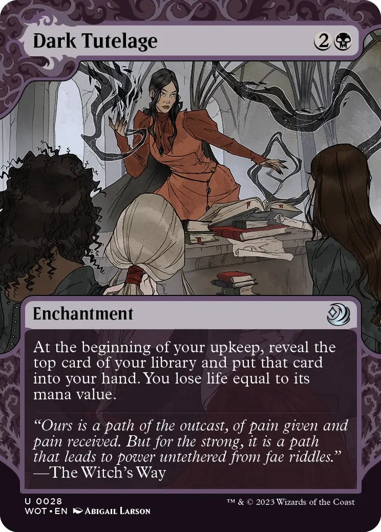 Image for Dark Tutelage (28) (Wilds of Eldraine: Enchanting Tales) - Magic: The Gathering