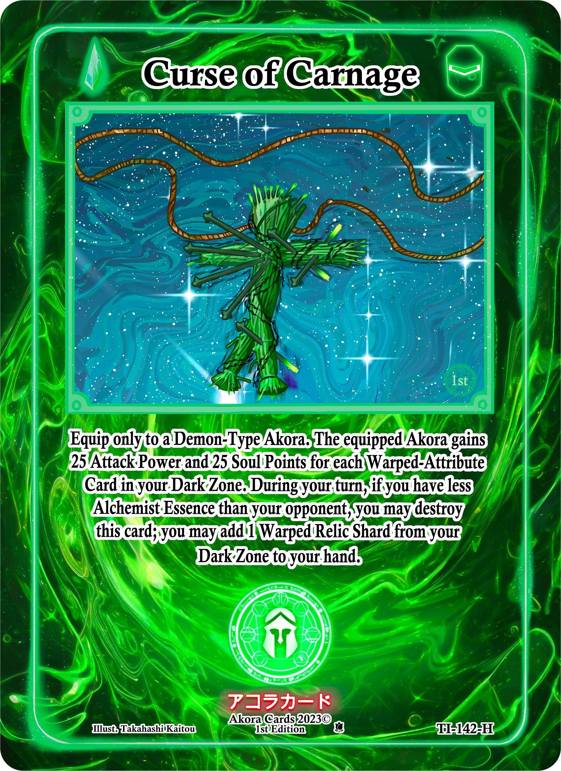 Image for Curse of Carnage (Holo) (TI-142-H) (Trials of Ikithia [1st Edition]) - Akora TCG