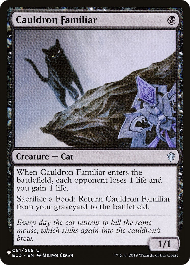 Image for Cauldron Familiar (081/269) (The List Reprints) - Magic: The Gathering