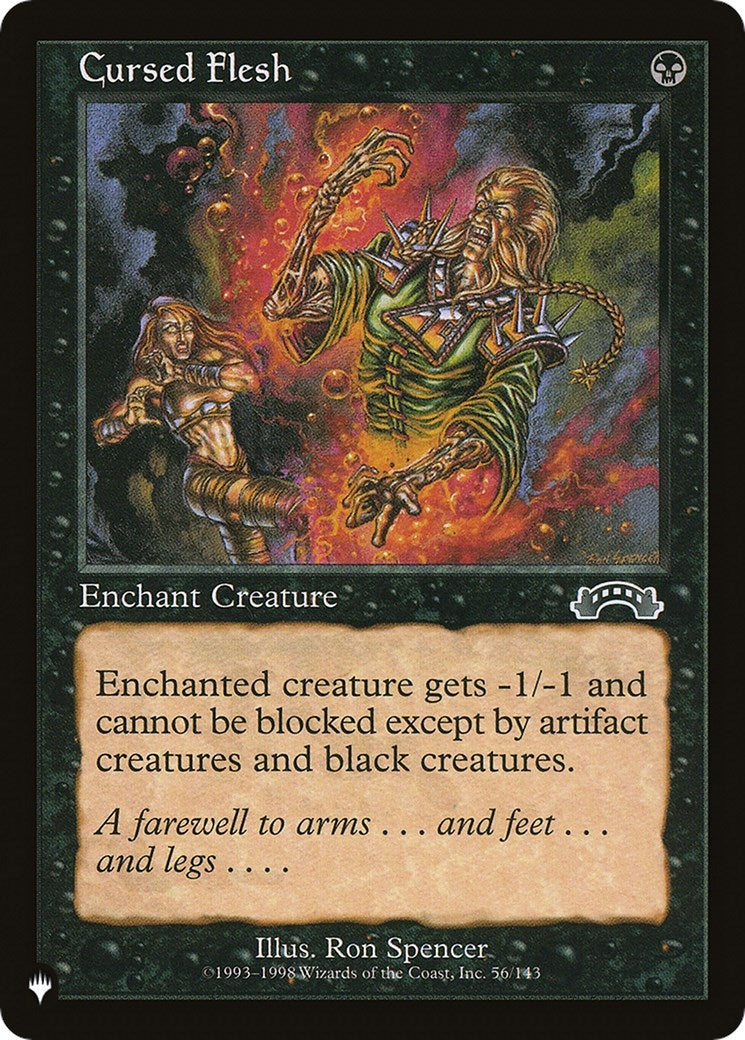 Image for Cursed Flesh (56/143) (The List Reprints) - Magic: The Gathering