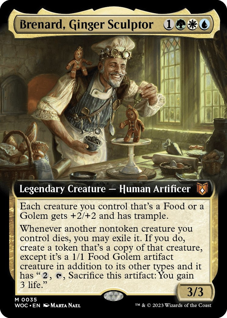 Image for Brenard, Ginger Sculptor (Extended Art) (35) (Wilds of Eldraine) - Magic: The Gathering