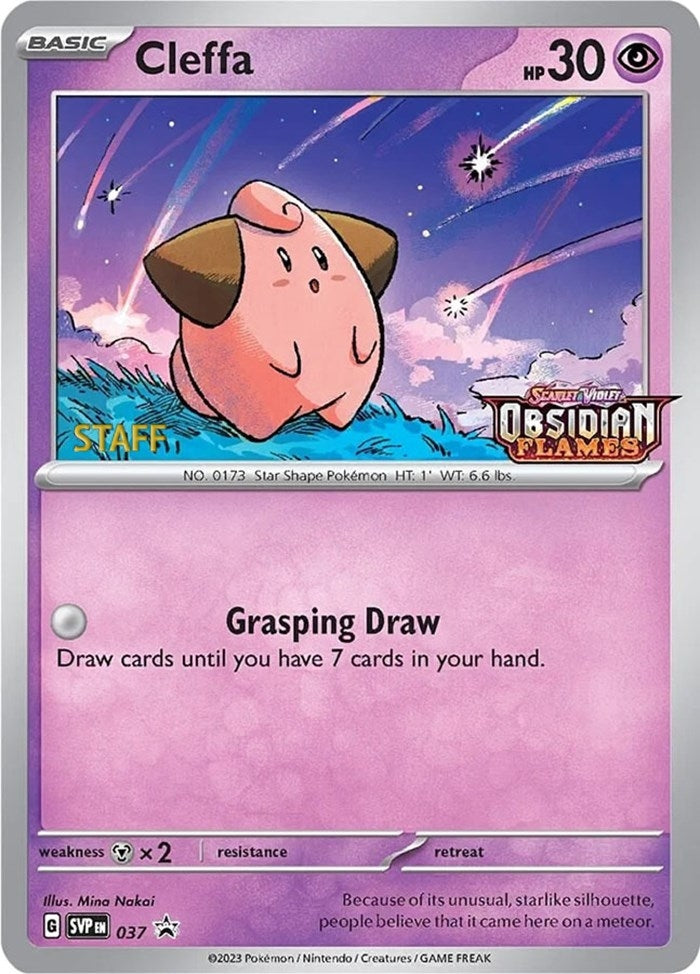 Image for Cleffa - 037 (Prerelease) [Staff] (037) (SVP) - Pokemon