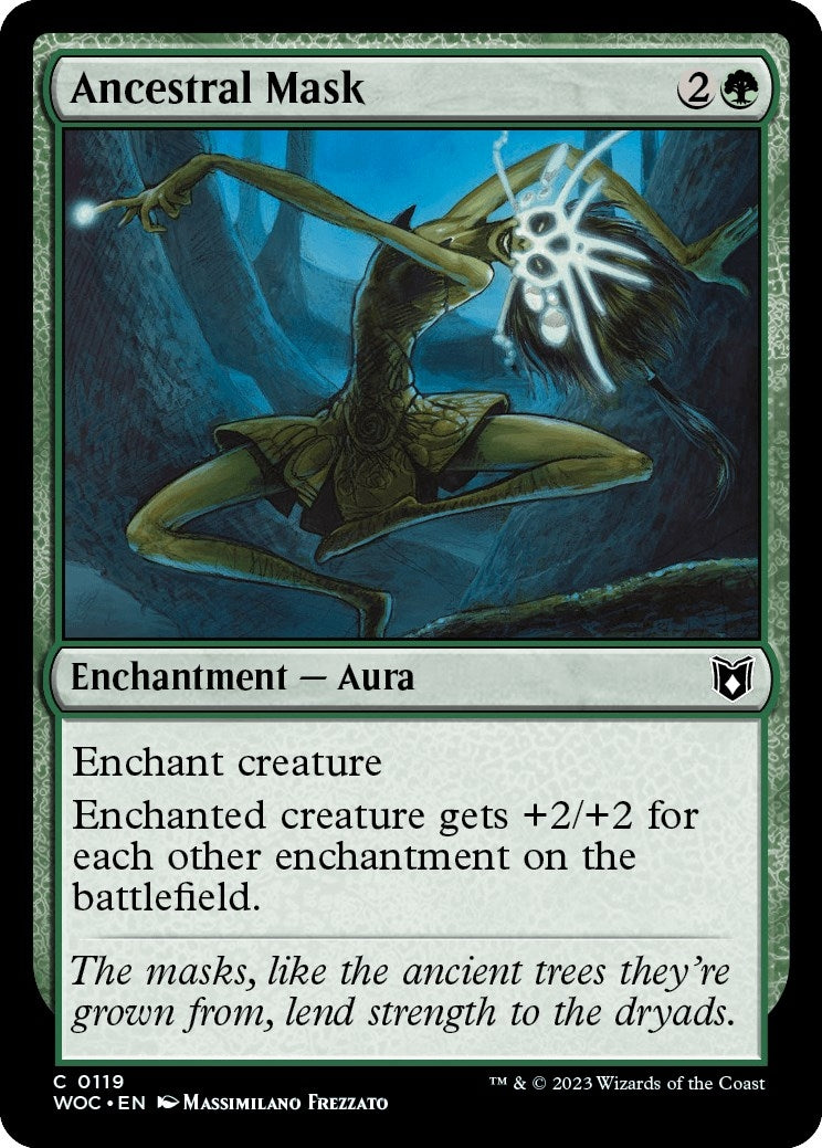 Image for Ancestral Mask (119) (Wilds of Eldraine) - Magic: The Gathering