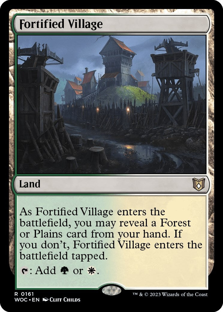 Image for Fortified Village (161) (Wilds of Eldraine) - Magic: The Gathering
