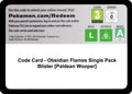 Image for Code Card - Obsidian Flames Single Pack Blister [Paldean Wooper] (OBF) - Pokemon