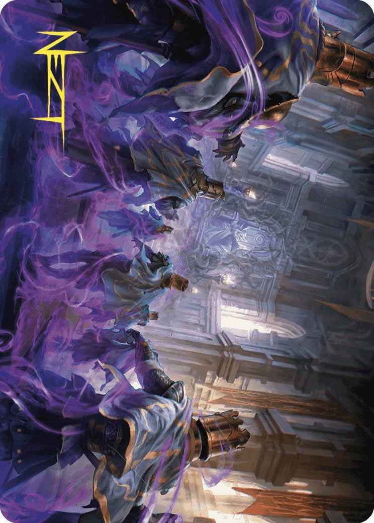 Image for Eerie Interference Art Card (Gold-Stamped Signature) (4) (Wilds of Eldraine) - Magic: The Gathering