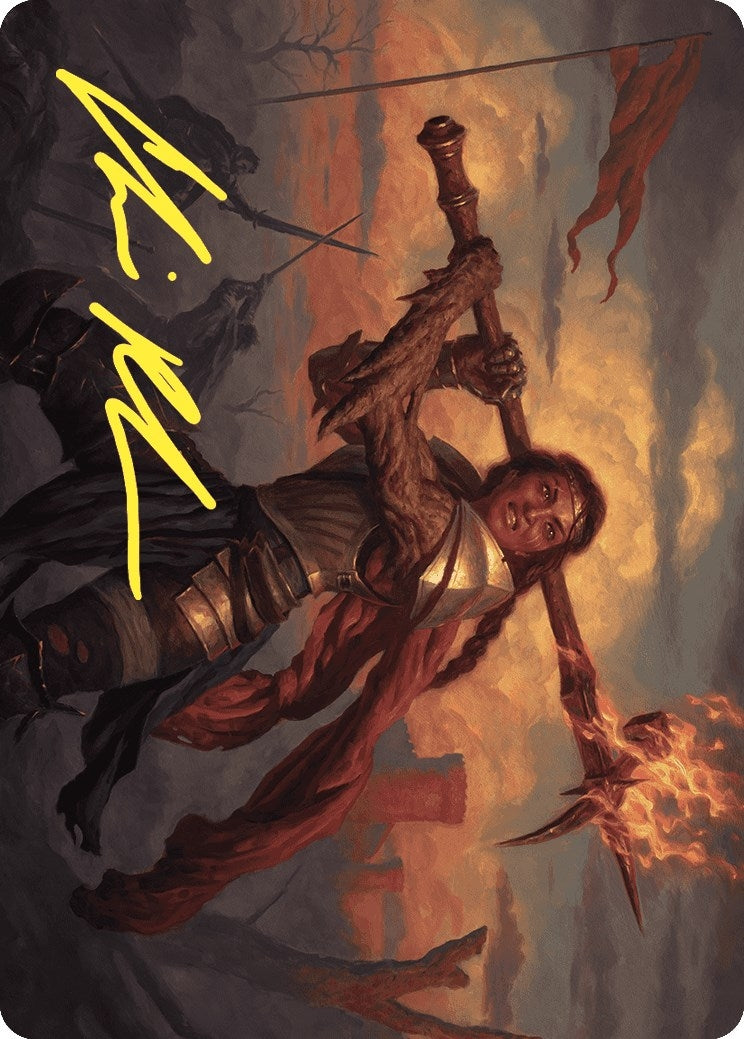 Image for Imodane, the Pyrohammer Art Card (Gold-Stamped Signature) (18) (Wilds of Eldraine) - Magic: The Gathering
