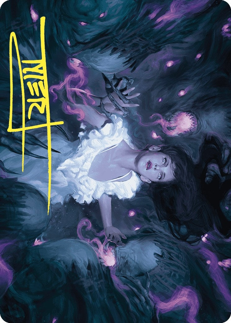 Image for Neva, Stalked by Nightmares Art Card (Gold-Stamped Signature) (30) (Wilds of Eldraine) - Magic: The Gathering