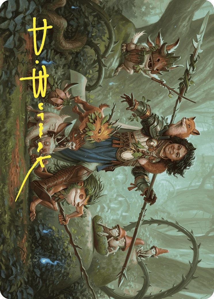 Image for Ellivere of the Wild Court Art Card (Gold-Stamped Signature) (49) (Wilds of Eldraine) - Magic: The Gathering