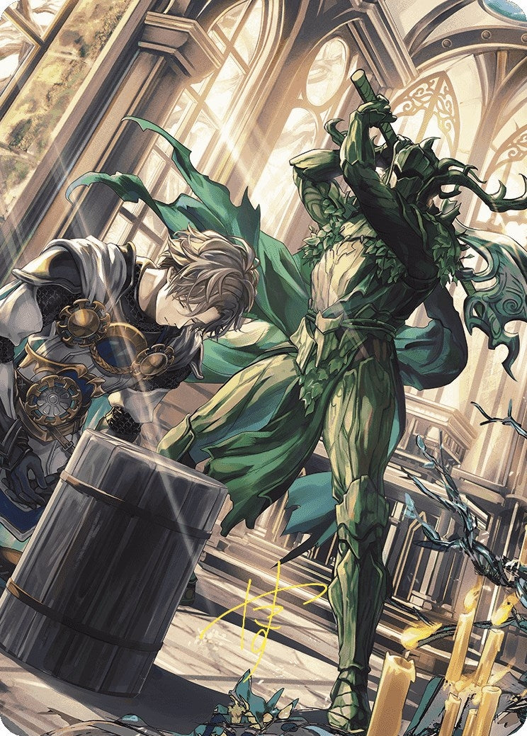 Image for Karmic Justice Anime Art Card (Gold-Stamped Signature) (77) (Wilds of Eldraine) - Magic: The Gathering