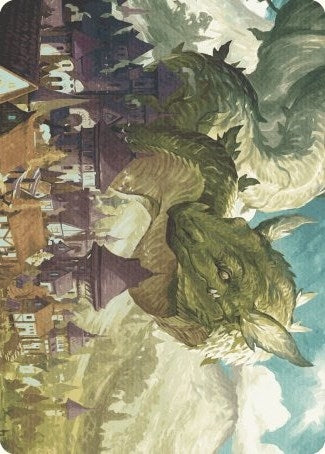 Image for Beanstalk Wurm Art Card (23) (Wilds of Eldraine) - Magic: The Gathering