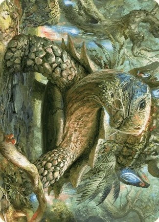 Image for Blossoming Tortoise Art Card (24) (Wilds of Eldraine) - Magic: The Gathering