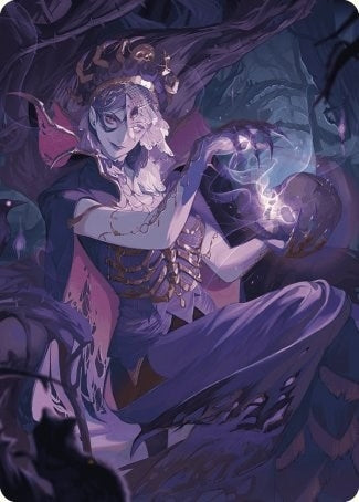 Image for Necropotence Art Card (80) (Wilds of Eldraine) - Magic: The Gathering