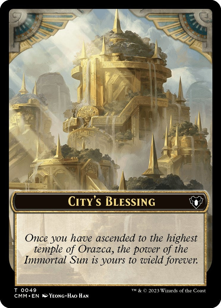 Image for City's Blessing // Phyrexian Myr Double-Sided Token (49 // 44) (Commander Masters) - Magic: The Gathering