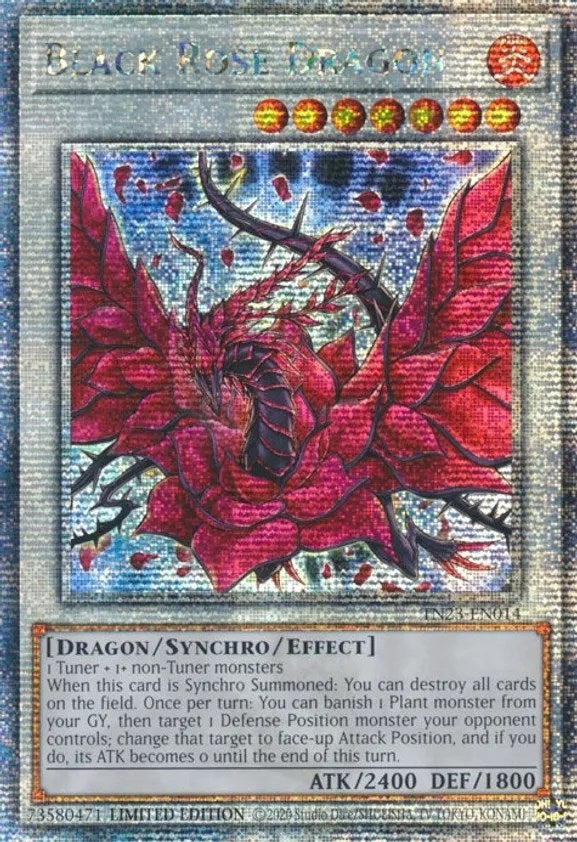 Image for Black Rose Dragon (Quarter Century Secret Rare) (TN23-EN014) (TN23) - YuGiOh