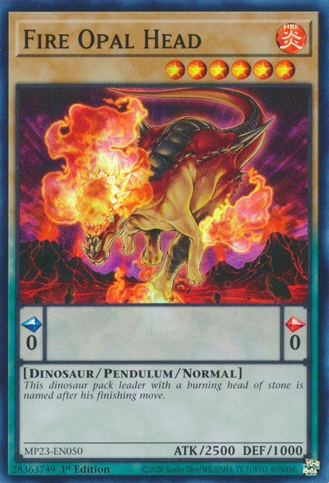 Image for Fire Opal Head (MP23-EN050) (MP23) - YuGiOh