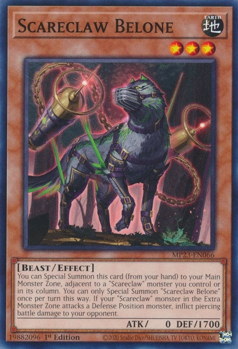 Image for Scareclaw Belone (MP23-EN066) (MP23) - YuGiOh