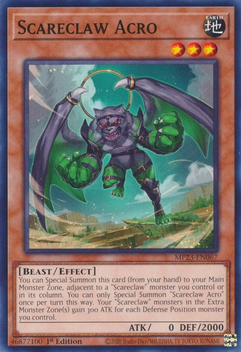 Image for Scareclaw Acro (MP23-EN067) (MP23) - YuGiOh