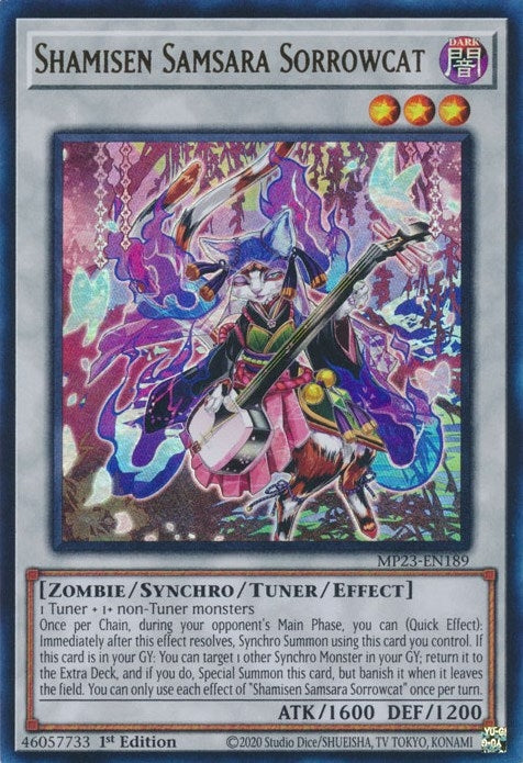 Image for Shamisen Samsara Sorrowcat (MP23-EN189) (MP23) - YuGiOh