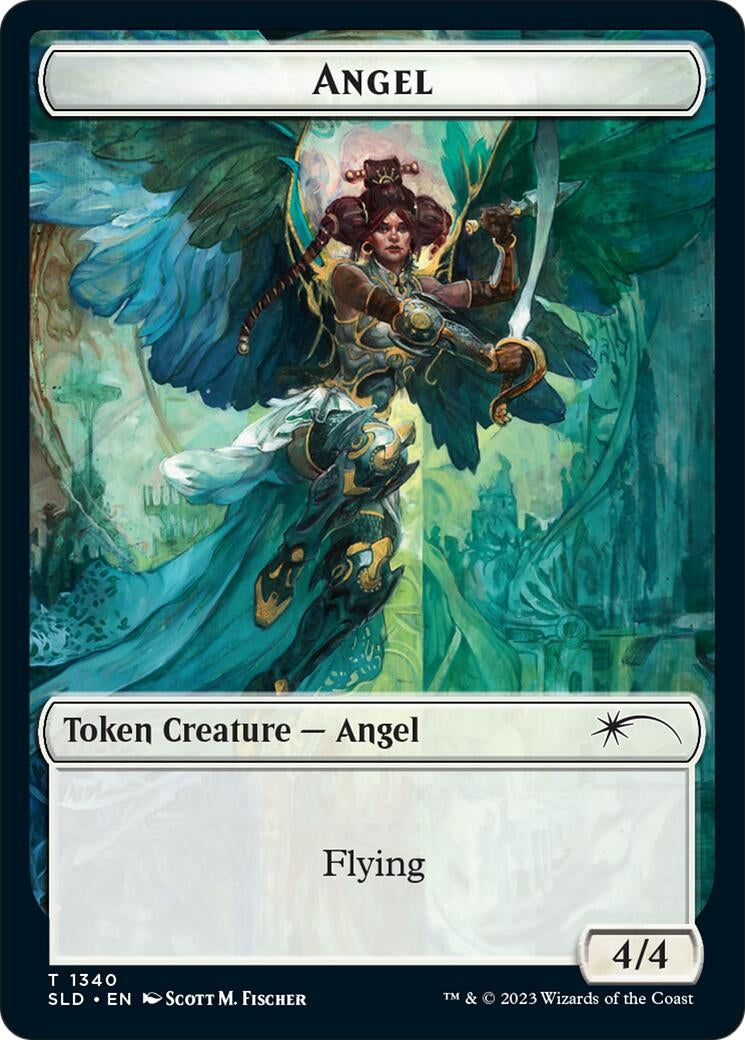 Image for Angel (SLD) // Soldier (CMR) Double-sided Token (1340 // 2) (Secret Lair Drop Series) - Magic: The Gathering