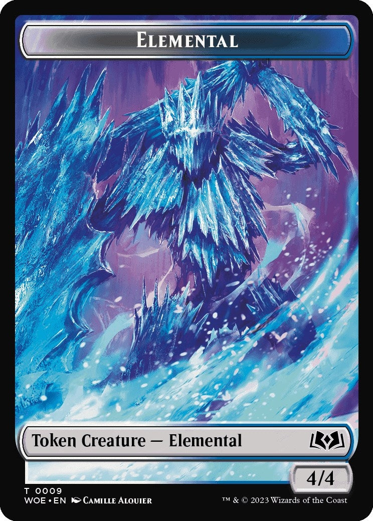 Image for Elemental // Food (0010) Double-Sided Token (9 // 10) (Wilds of Eldraine) - Magic: The Gathering