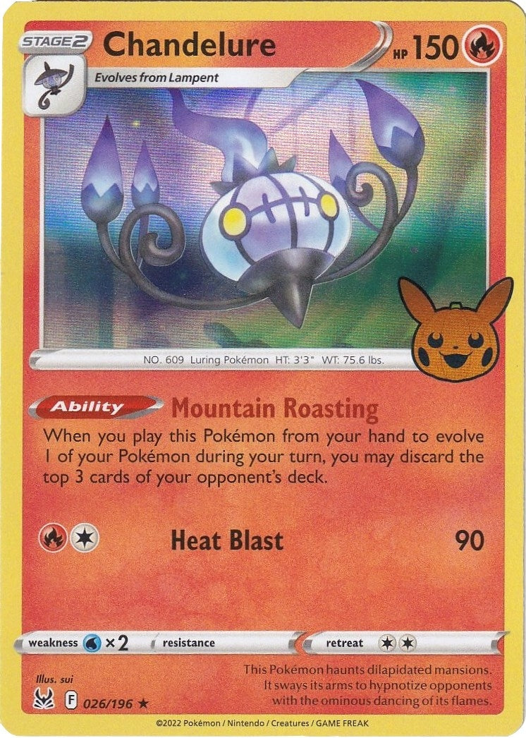 Image for Chandelure (026/196) (TTBB23) - Pokemon