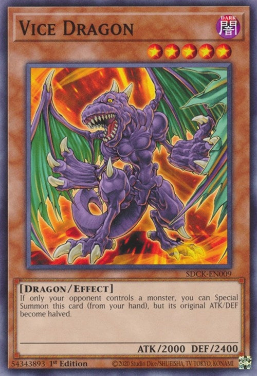 Image for Vice Dragon (SDCK-EN009) (SDCK) - YuGiOh