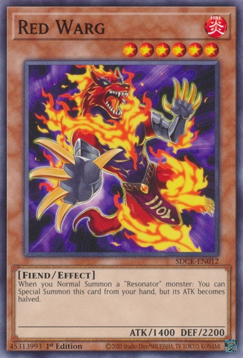 Image for Red Warg (SDCK-EN012) (SDCK) - YuGiOh