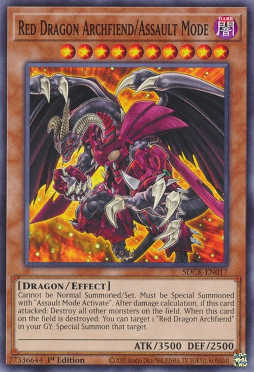 Image for Red Dragon Archfiend/Assault Mode (SDCK-EN017) (SDCK) - YuGiOh