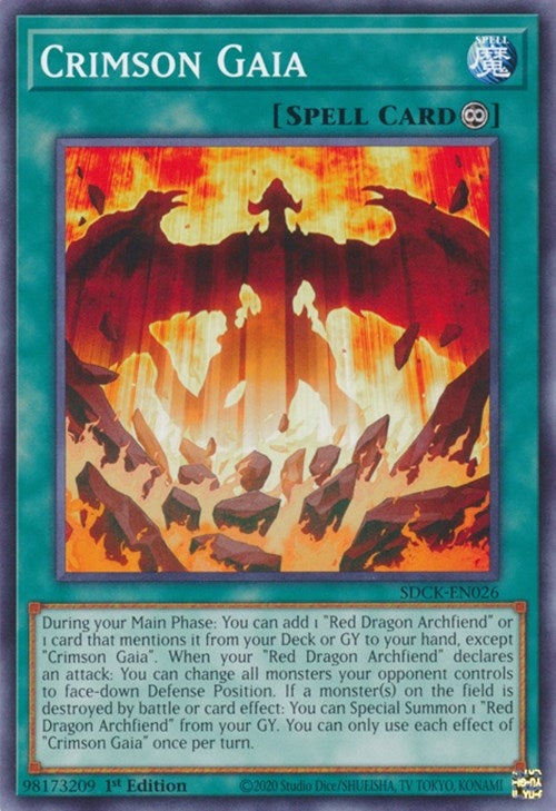 Image for Crimson Gaia (SDCK-EN026) (SDCK) - YuGiOh