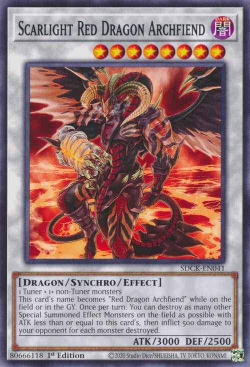 Image for Scarlight Red Dragon Archfiend (SDCK-EN041) (SDCK) - YuGiOh