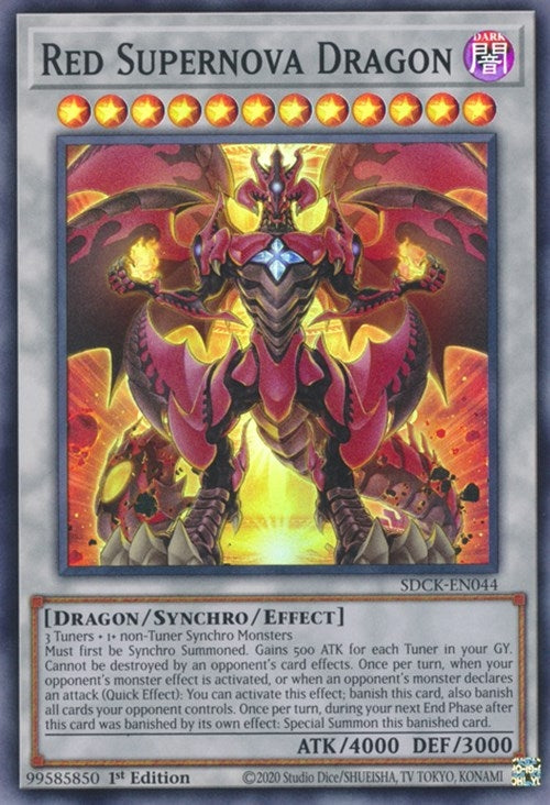 Image for Red Supernova Dragon (SDCK-EN044) (SDCK) - YuGiOh