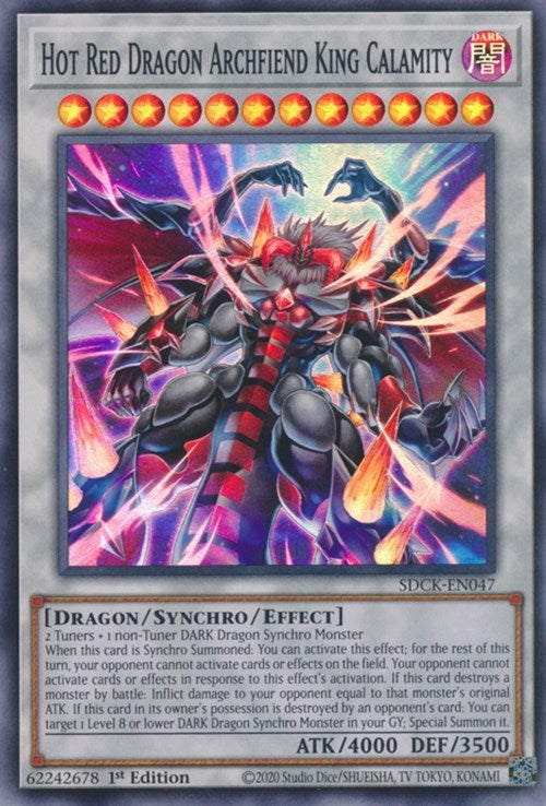 Image for Hot Red Dragon Archfiend King Calamity (SDCK-EN047) (SDCK) - YuGiOh