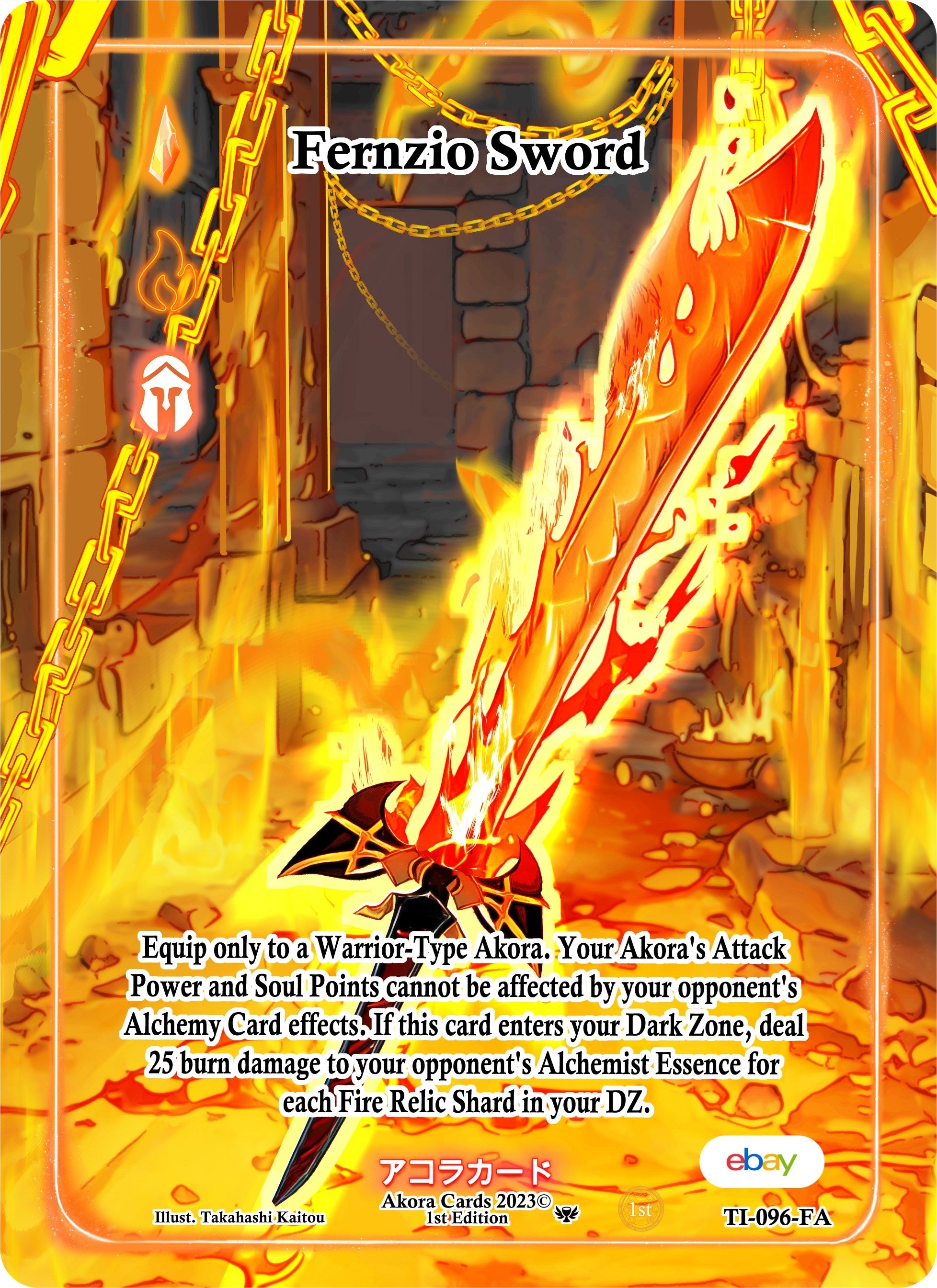 Image for Fernzio Sword (Full Art) (TI-096-FA) (Trials of Ikithia [eBay 1st Edition]) - Akora TCG