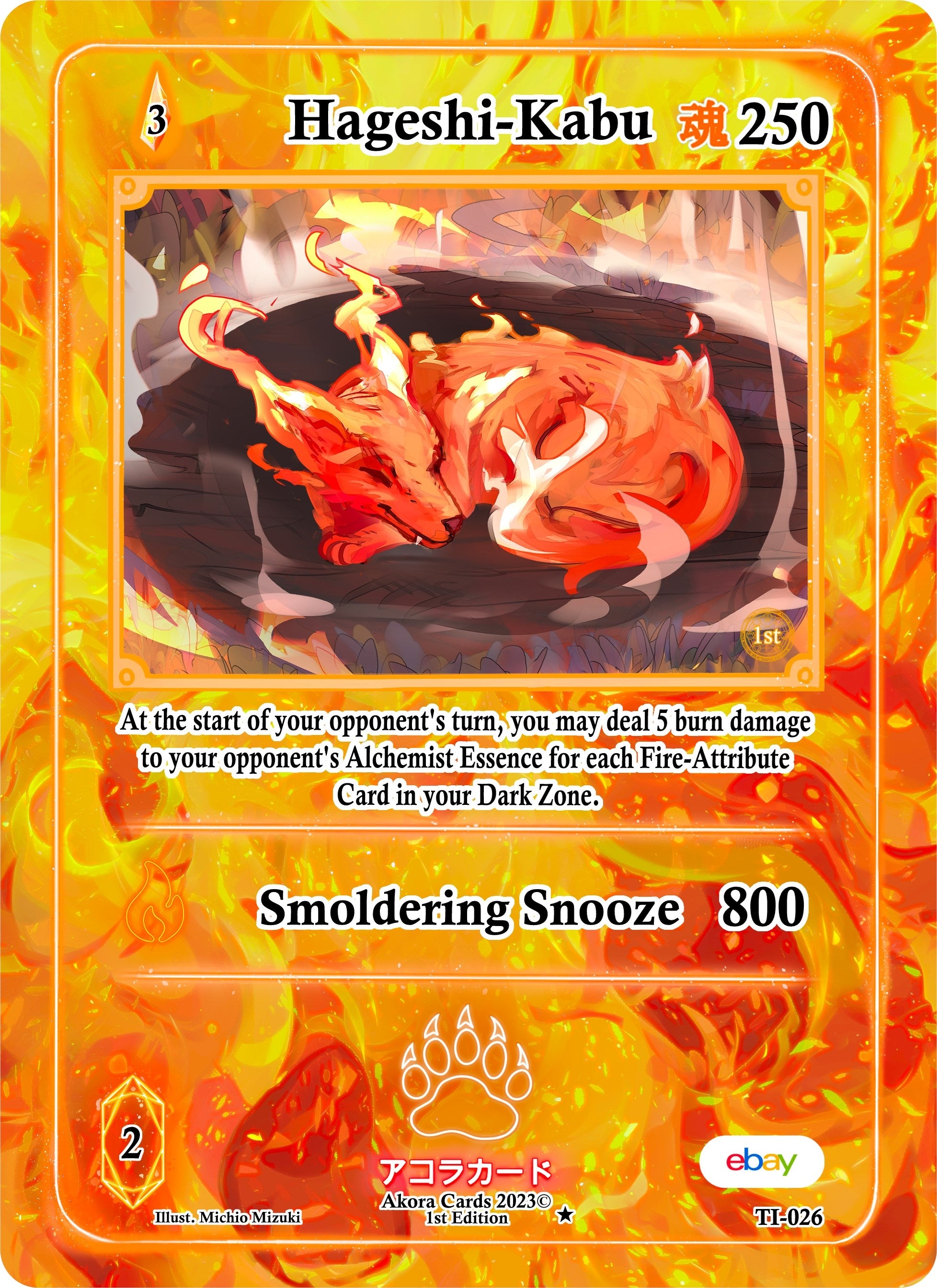Image for Hageshi-Kabu (TI-026) (Trials of Ikithia [eBay 1st Edition]) - Akora TCG