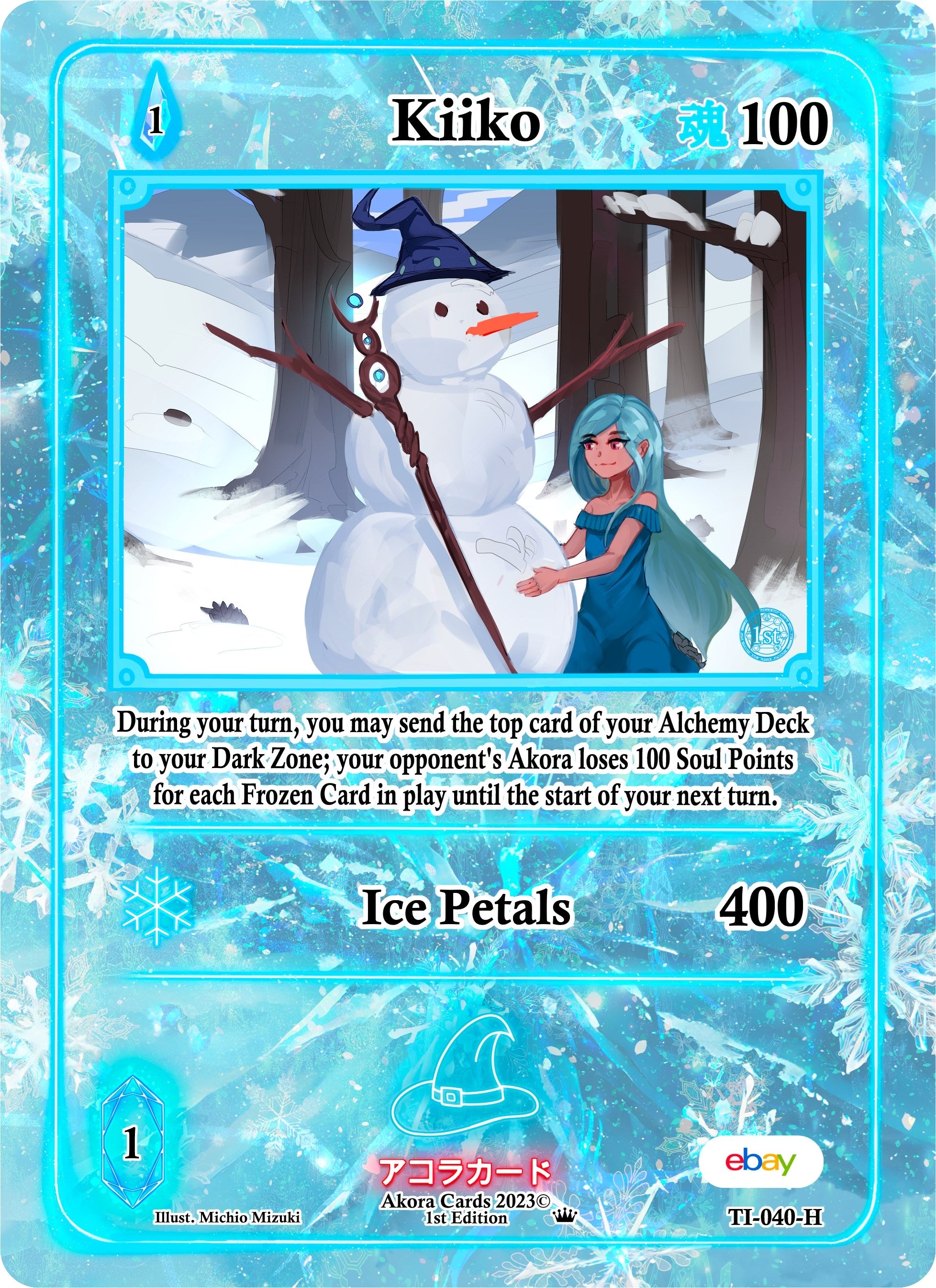 Image for Kiiko (Holo) (TI-040-H) (Trials of Ikithia [eBay 1st Edition]) - Akora TCG