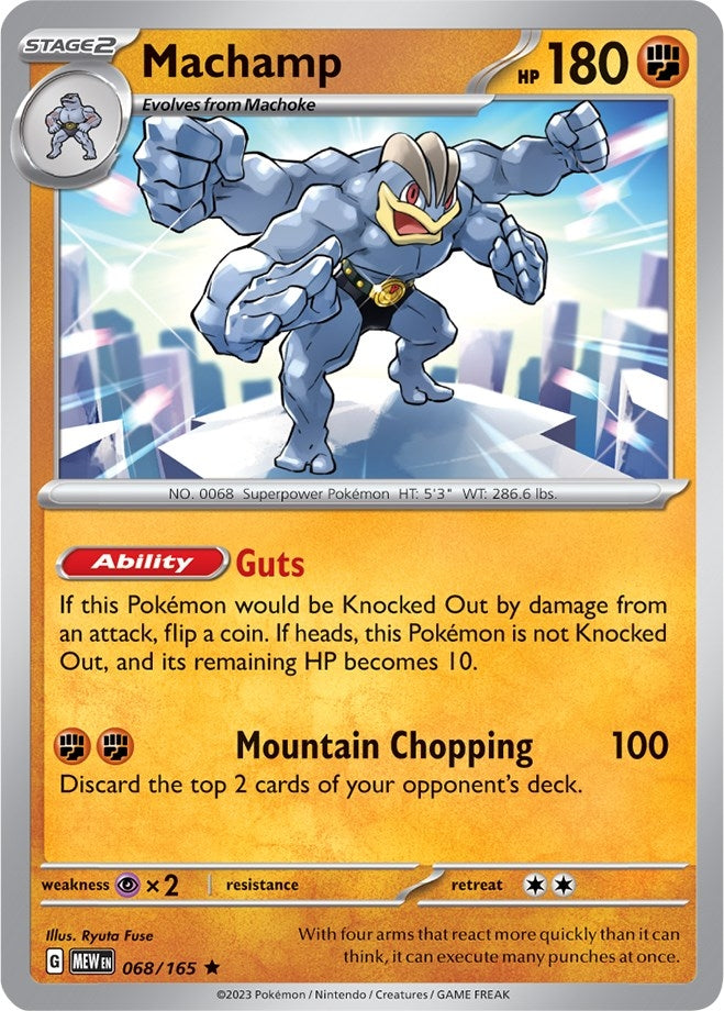 Image for Machamp (068/165) (MEW) - Pokemon