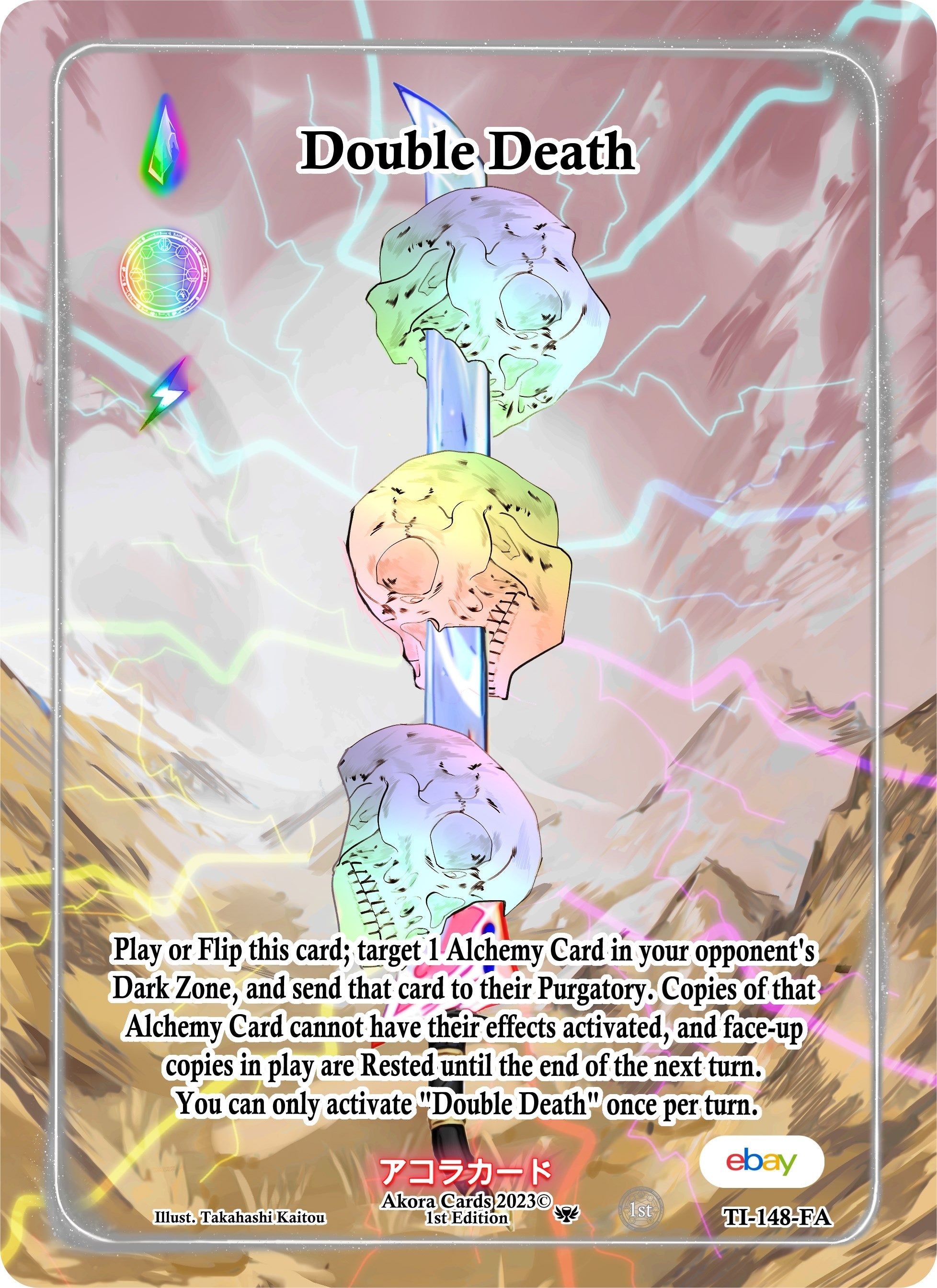 Image for Double Death (Full Art) (TI-148-FA) (Trials of Ikithia [eBay 1st Edition]) - Akora TCG